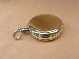 Top view of closed compass
